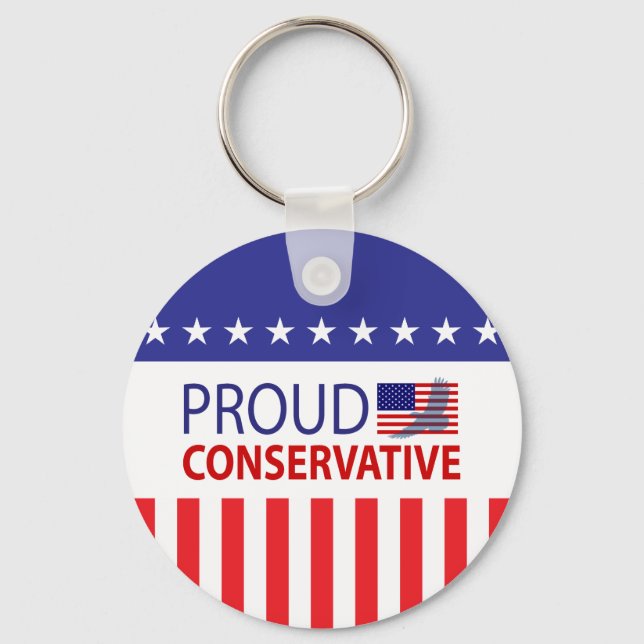 Proud Conservative Key Ring (Front)