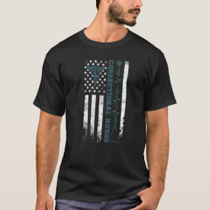 Proud Correctional Nurse Corrections Nursing Us Fl T-Shirt