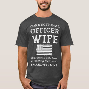 Proud Correctional Officer Wife Prison Guard T-Shirt
