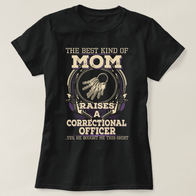 Proud Correctional Officer's Mum T-Shirt (Design Front)