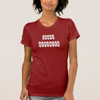 Proud court reporter ladies white letter tee