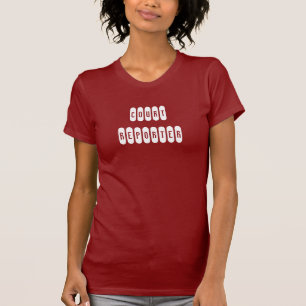 Proud court reporter ladies white letter tee