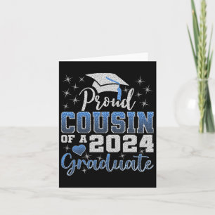 Proud Cousin Of 2024 Graduate Awesome Family Colle Card