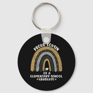 Proud Cousin Of A Elementary School Graduate Rainb Key Ring