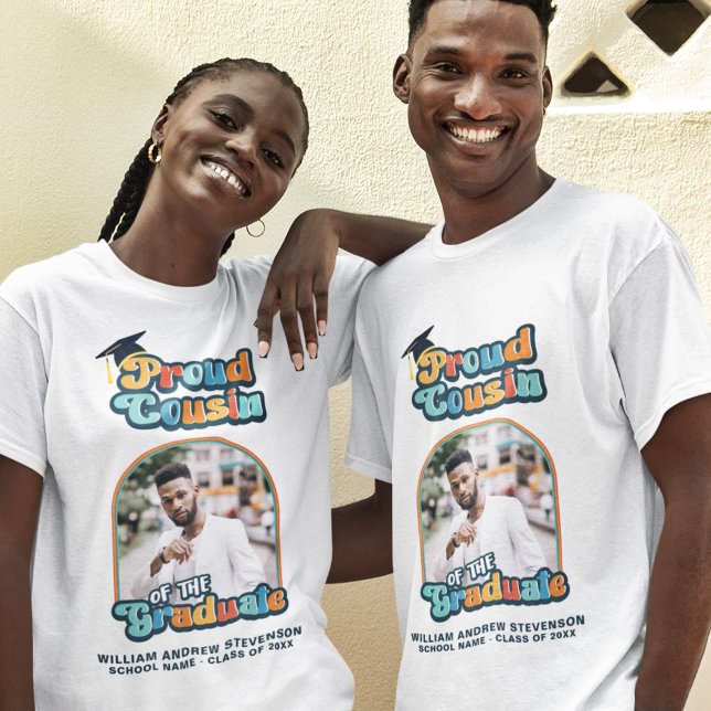 Proud cousin of the graduate photo groovy retro T-Shirt (Creator Uploaded)