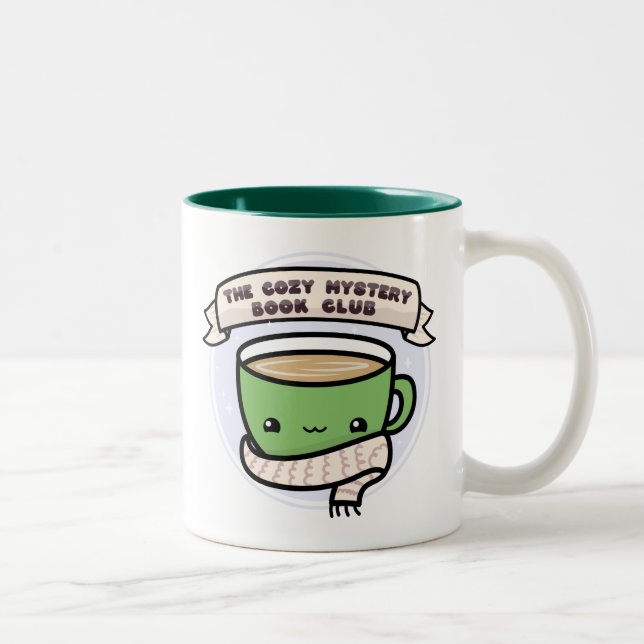 Proud Cozy Mystery Book Club Member Two-Tone Coffee Mug (Right)