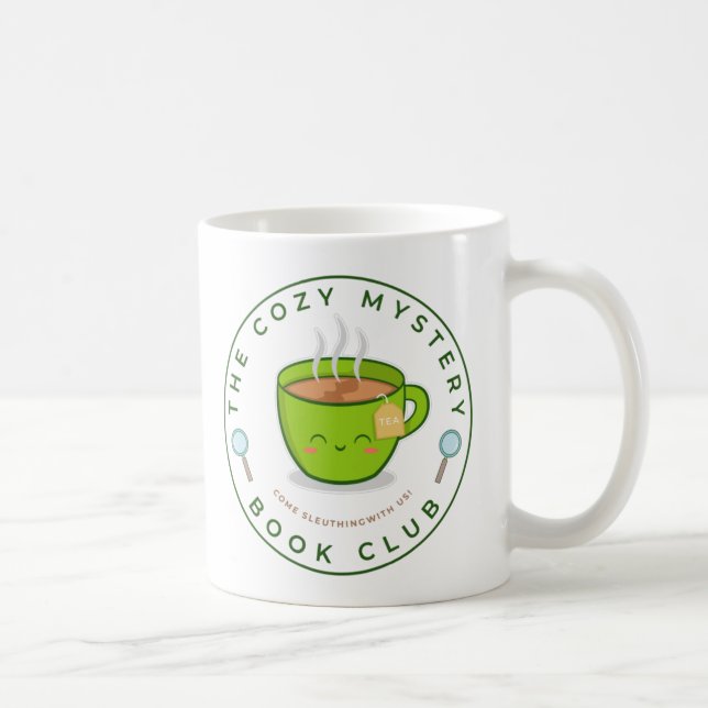 Proud Cozy Mystery Reader with the Cozy Book Club Coffee Mug (Right)