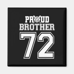 Proud Cricket Brother Number 72 Magnet