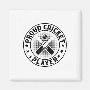 Proud Cricket Player - Cricketing Cricket Player Magnet