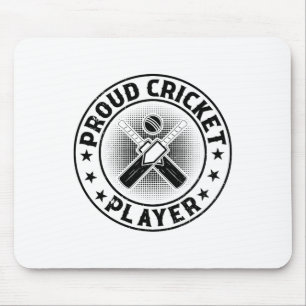 Proud Cricket Player - Cricketing Cricket Player Mouse Mat