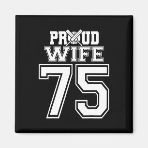 Proud Cricket Wife Number 75 Magnet
