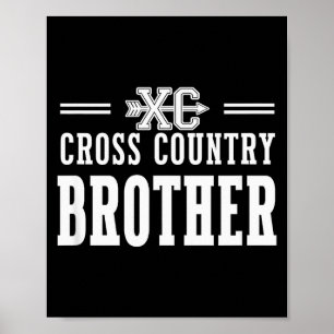 Proud Cross Country Brother Team Love Srit Cc Sibl Poster