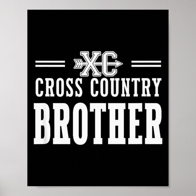 Proud Cross Country Brother Team Love Srit Cc Sibl Poster (Front)