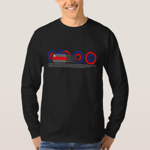 Proud Curler With Stones On Ice Vintage Curling 2 T-Shirt