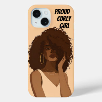 PROUD CURLY GIRL iPhone 15 CASE
