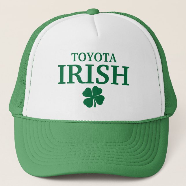 Proud Custom Toyota Irish City T-Shirt Trucker Hat (Front)