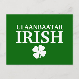 Proud Custom Ulaanbaatar Irish City T-Shirt Postcard