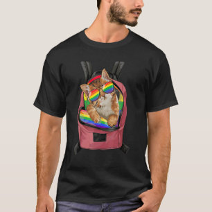 Proud Cute Cat Pride Lgbt Transgender Flag Heart G T-Shirt