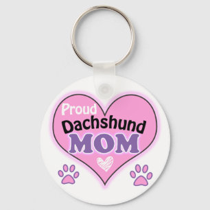 Proud Dachshund Mum Key Ring