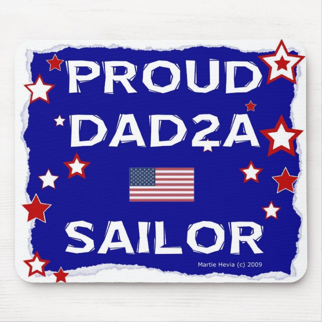 Proud DAD2A Sailor - Mousepad (Front)