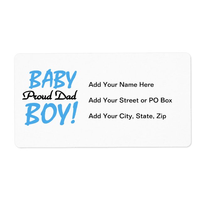 Proud Dad Baby Boy Gifts (Front)