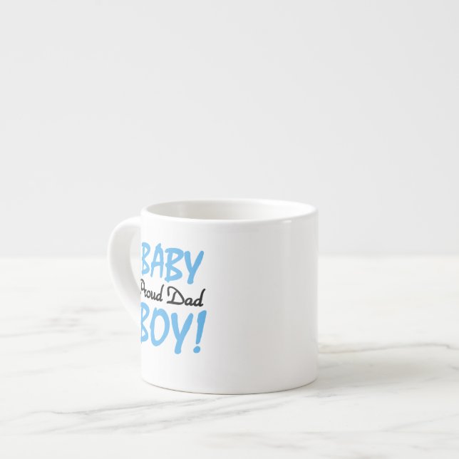 Proud Dad Baby Boy Gifts Espresso Cup (Front Left)