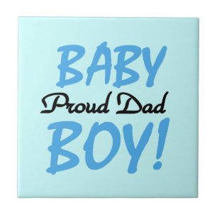 Proud Dad Baby Boy Gifts Tile