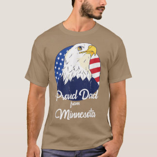 Proud Dad From Minnesota Happy Father's Day T-Shirt