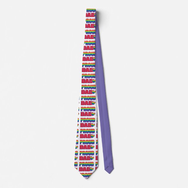 Proud Dad - Gay Pride Tie (Front)