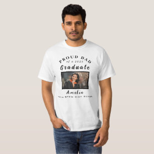 Proud Dad Graduation 2025 Custom Photo Gift  T-Shirt