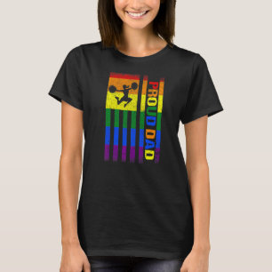 Proud Dad Lgbt Dad Lgbt Flag Cheerleader Squad Fat T-Shirt