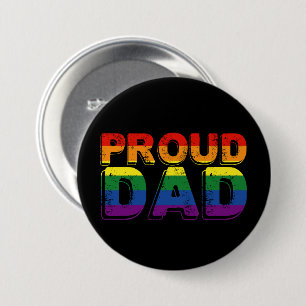 Proud Dad LGBT Parent Gay Pride Dad 7.5 Cm Round Badge