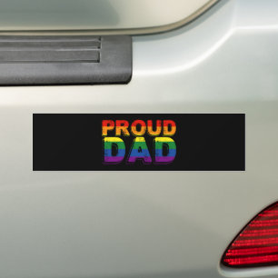 Proud Dad LGBT Parent Gay Pride Dad Bumper Sticker