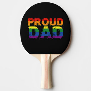 Proud Dad LGBT Parent Gay Pride Dad Ping Pong Paddle
