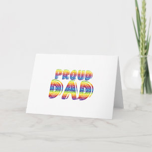 Proud Dad LGBT Parent Gay Pride Father's Day Gift Card