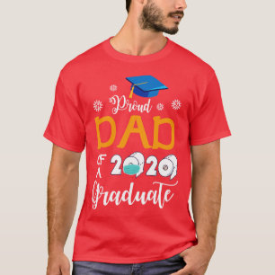 Proud Dad Of A 2020 Graduate Senior With Face Mask T-Shirt