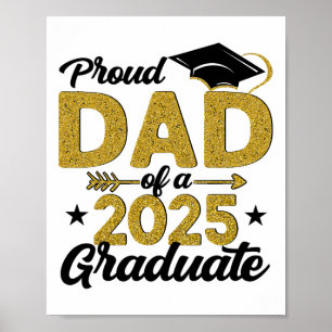 Proud Dad Of A 2025 Graduate Senior Cl Of 2025 Gra Poster