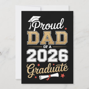 Proud Dad Of A 2026 Graduate Class Of Graduation Announcement