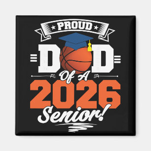 Proud Dad Of A 2026 Senior Sketll Graduation _1 Magnet
