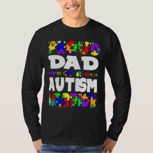 Proud Dad Of A Autism Warrior Awareness T-Shirt