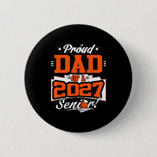 Proud dad of a basketball senior class of 2026Prou 6 Cm Round Badge