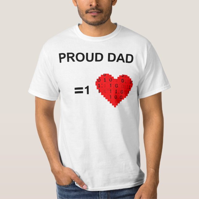 Proud Dad of a Brilliant Software Engineer T-Shirt (Front)