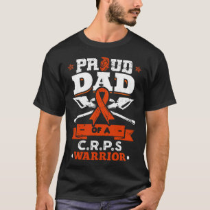 Proud Dad Of A Crps Warrior Month Orange Ribbon T-Shirt