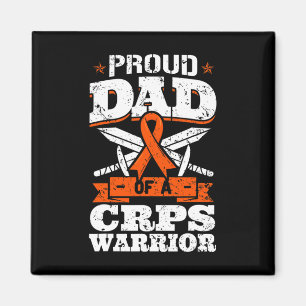 Proud Dad Of A Crps Warrior Rsd Awareness Ribbon R Magnet