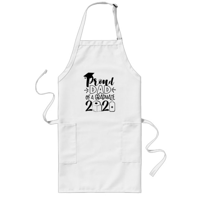 Proud Dad of a Graduate - 2021 Long Apron (Front)
