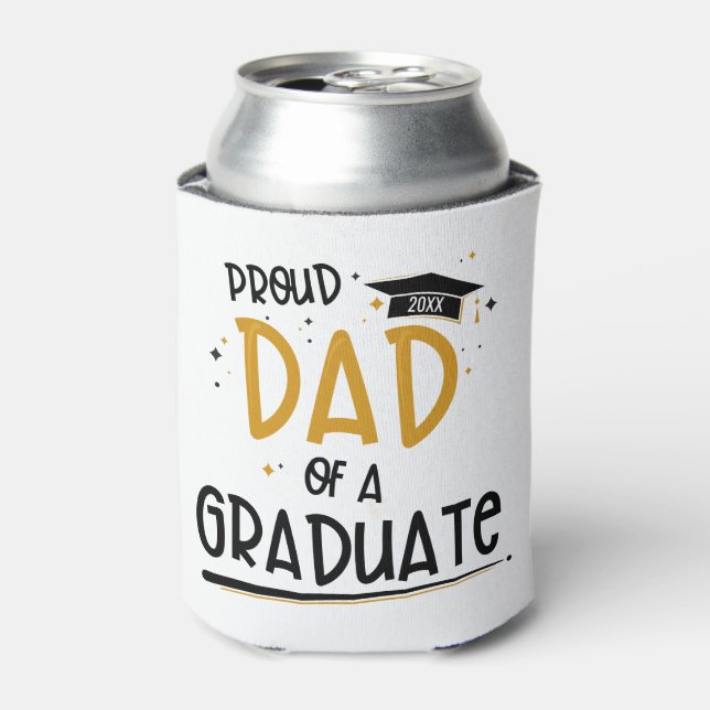 Proud Dad of a Graduate Can Cooler (Can Front)