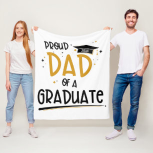 Proud Dad of a Graduate Fleece Blanket