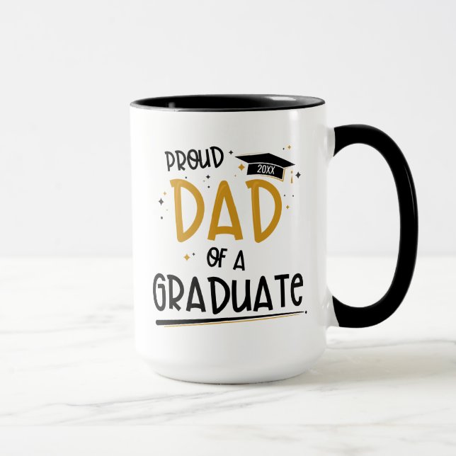 Proud Dad of a Graduate Mug (Right)