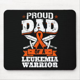 Proud Dad Of A Leukaemia Warrior Daddy Awareness B Mouse Mat