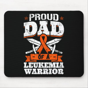 Proud Dad Of A Leukaemia Warrior Daddy Awareness B Mouse Mat